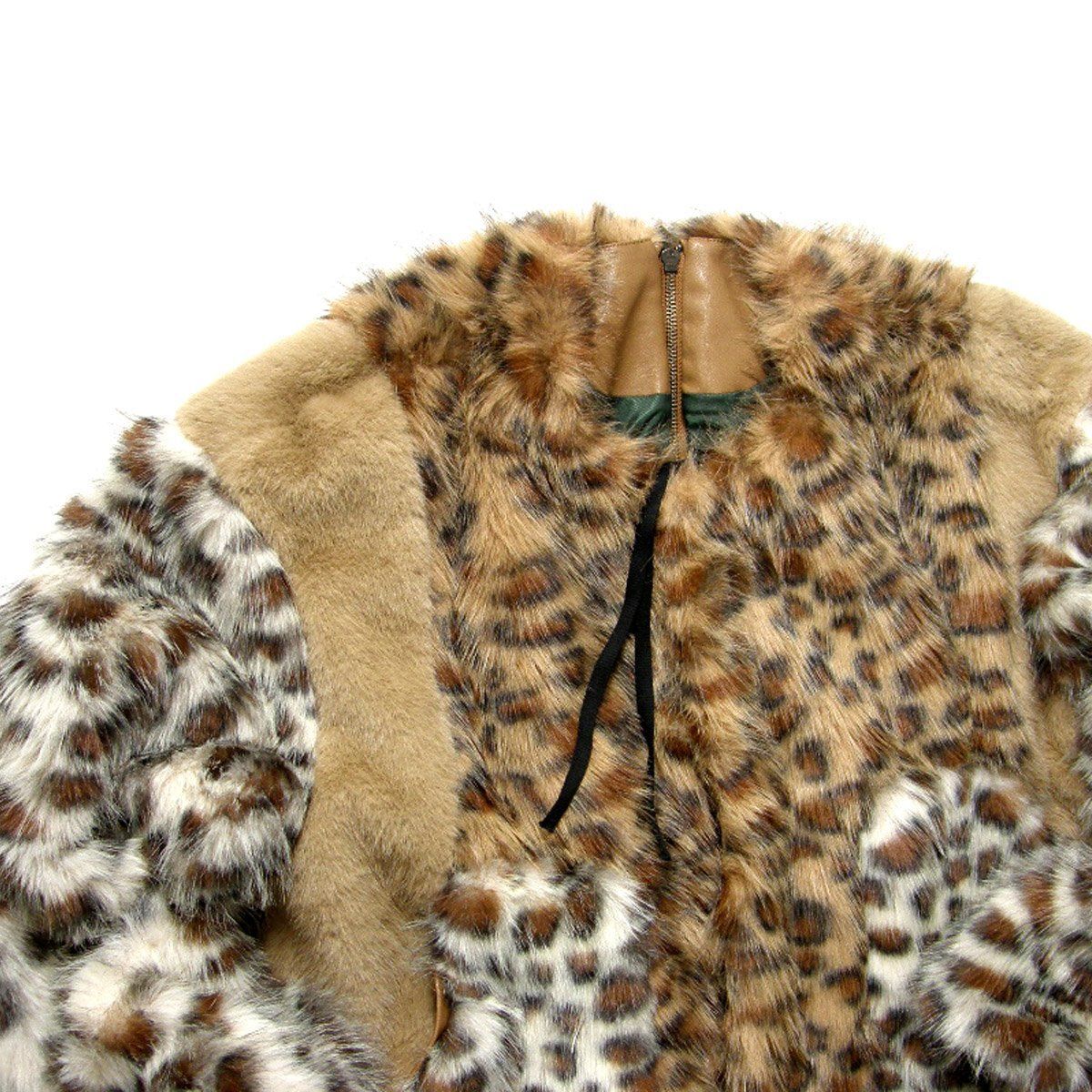 新品】 etsinta ／ エシンタ ブロッキングファー ジャケット ZIPコート