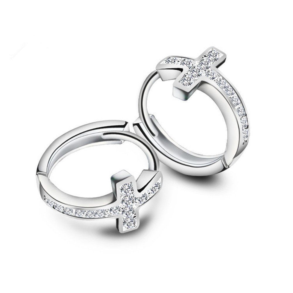 在庫処分】(クロスフープピアス) ユニセックス レディース メンズ 2個