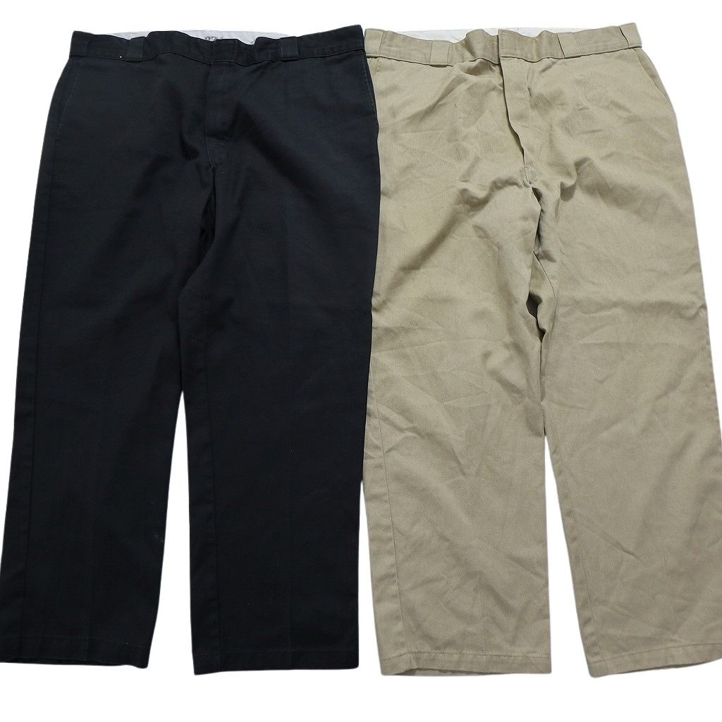 古着卸 ディッキーズ Dickies 874 ワーク パンツ 8枚セット メンズ 42 ノープリーツ センタークリース 古着 NB9759
