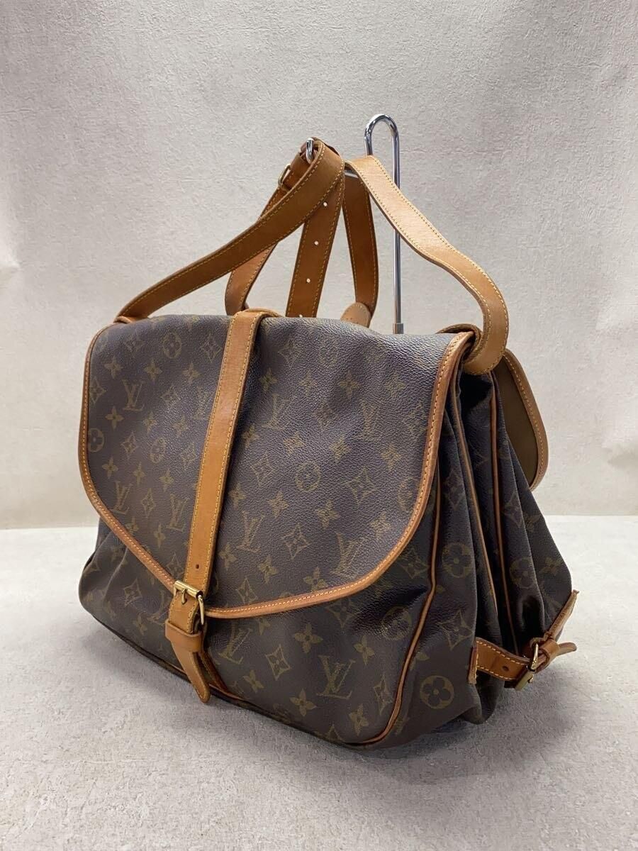 LOUIS VUITTON ソミュール35_モノグラム_BRW/PVC/BRW/総柄(ショルダーバッグ)｜売買されたオークション情報、yahooの商品情報をアーカイブ公開  - オークファン メンズバッグ