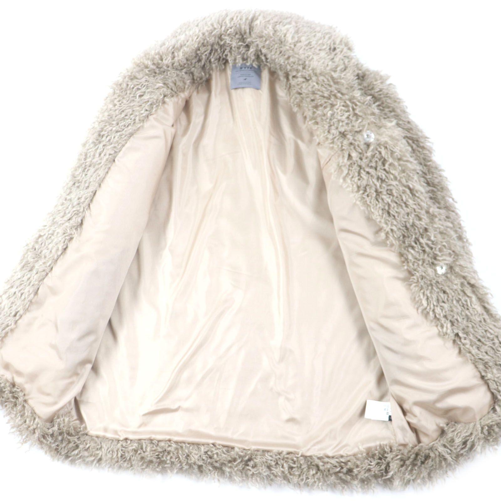 希少 06AW ヨウジヤマモト アシンメトリーファー ロングチェスターコート 希少 06AW ヨウジヤマモト アシンメトリーファー ロングチェスター