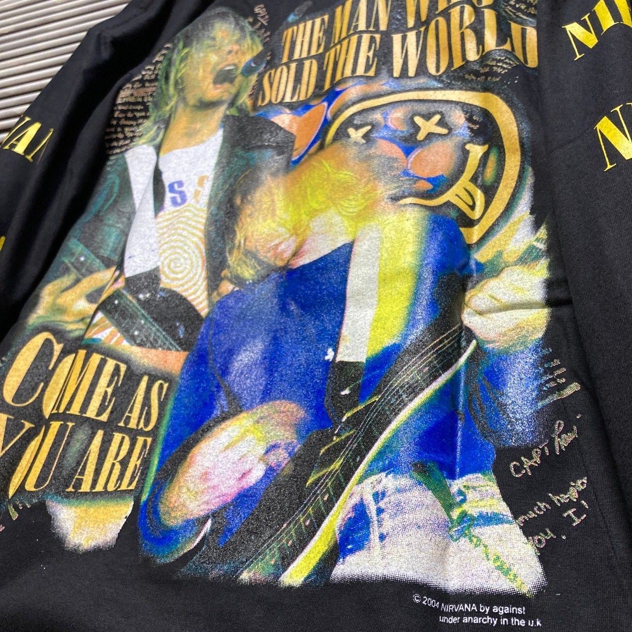 ⭐︎ ニルバーナ NIRVANA カートコバーン 赤ちゃん 黒 長袖 Tシャツ