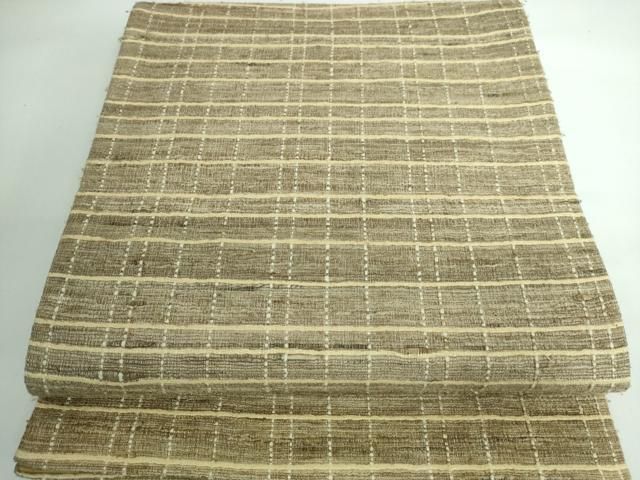 平和屋本店□極上 インド・アッサム 野蚕糸 手織 ムガシルク 両面 全通  