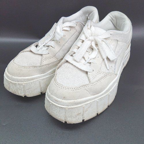 セ*ナ様 PUMA　厚底スニーカー　アイボリー ◇ ⊂ PUMA プーマ 厚底 スニーカー サイズ8 アイボリー系