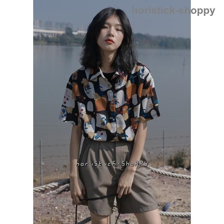 アロハシャツ レディース 花柄 シャツ 半袖 柄シャツ トップス 春夏 総柄 シャツブラウス カジュアル 羽織りシャツ 羽織もの レトロ 夏 春