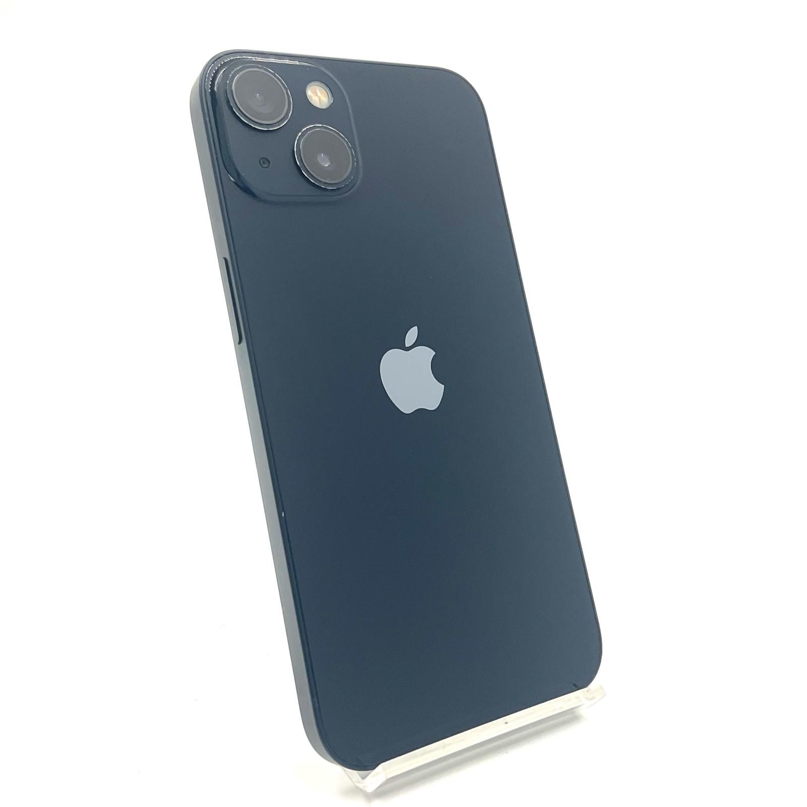 【全額返金保証】【最速発送】Apple iPhone 13 128GB ミッドナイト au 白ロム 77% 動作確認済