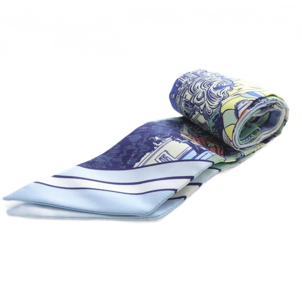 エルメス HERMES ツイリー WOW スカーフ 総柄 シルク マルチカラー  