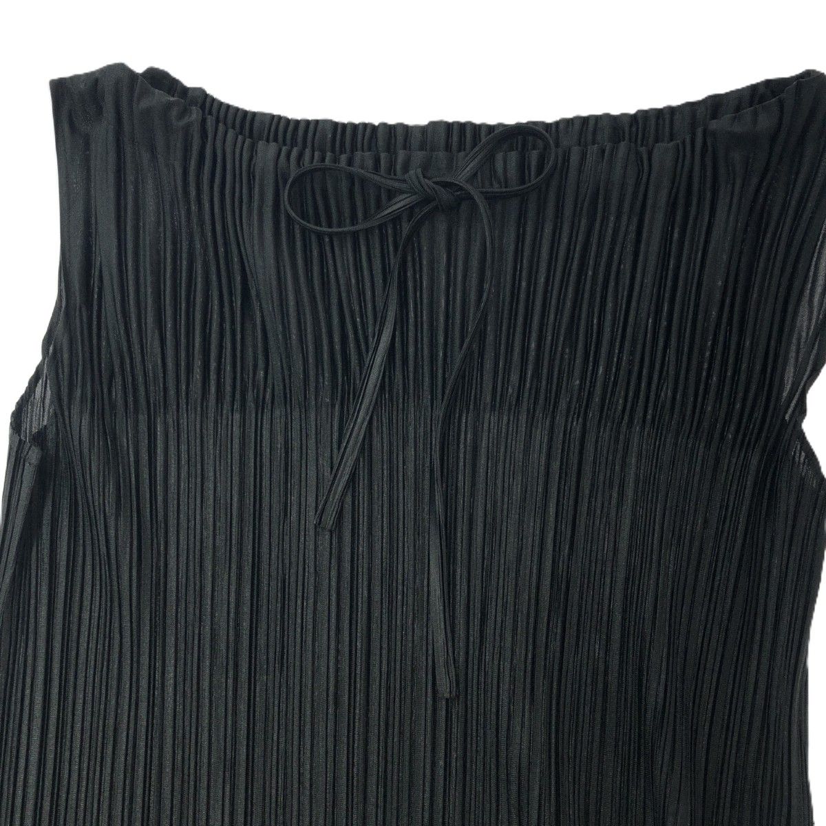 PLEATS PLEASE プリーツプリーズ ノースリーブリボンワンピース サイズ  