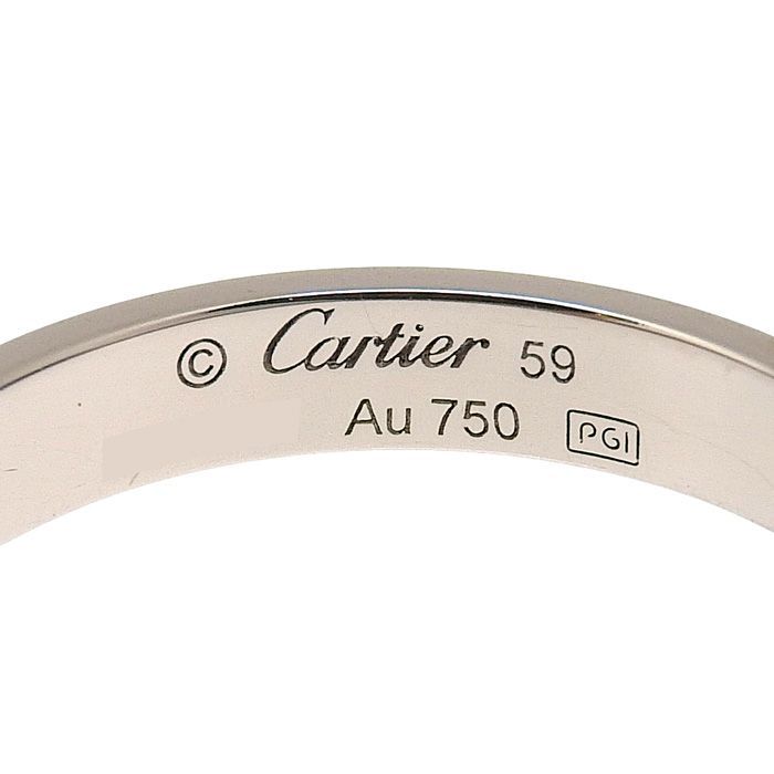 CARTIER カルティエ ミニ ラブ リング K18WG 750 ホワイトゴールド #59