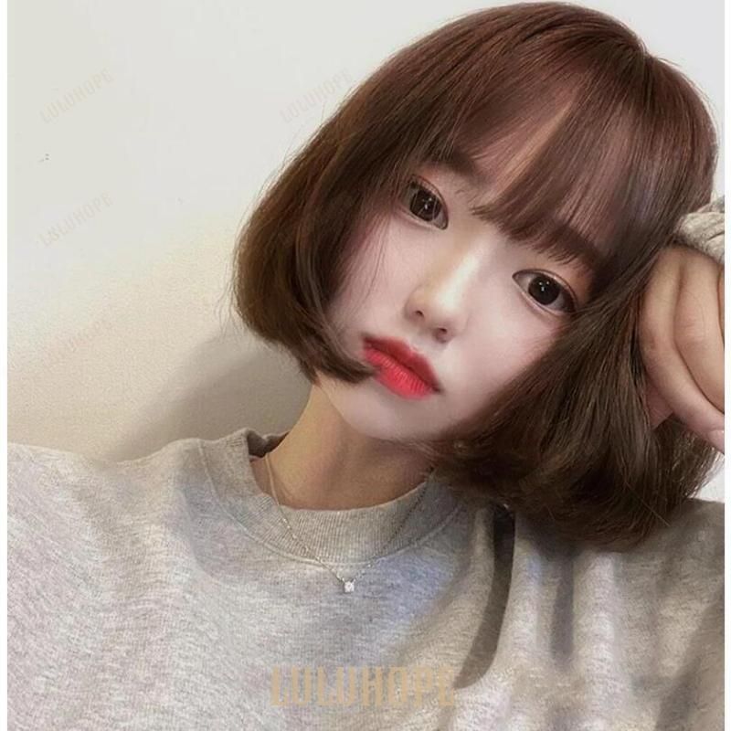 ウィッグ 自然な人毛100%フルウィッグ 人毛 自然 医療用 円形