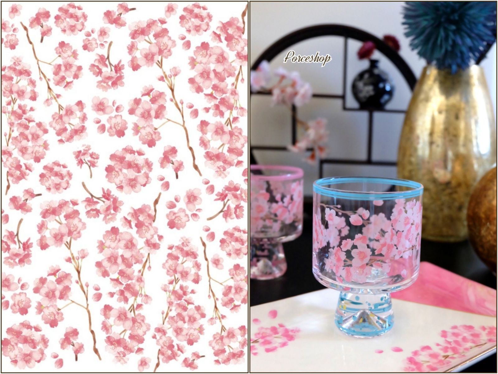 セット割】桜転写紙 チェリーブロッサム サクラ さくら 白磁用