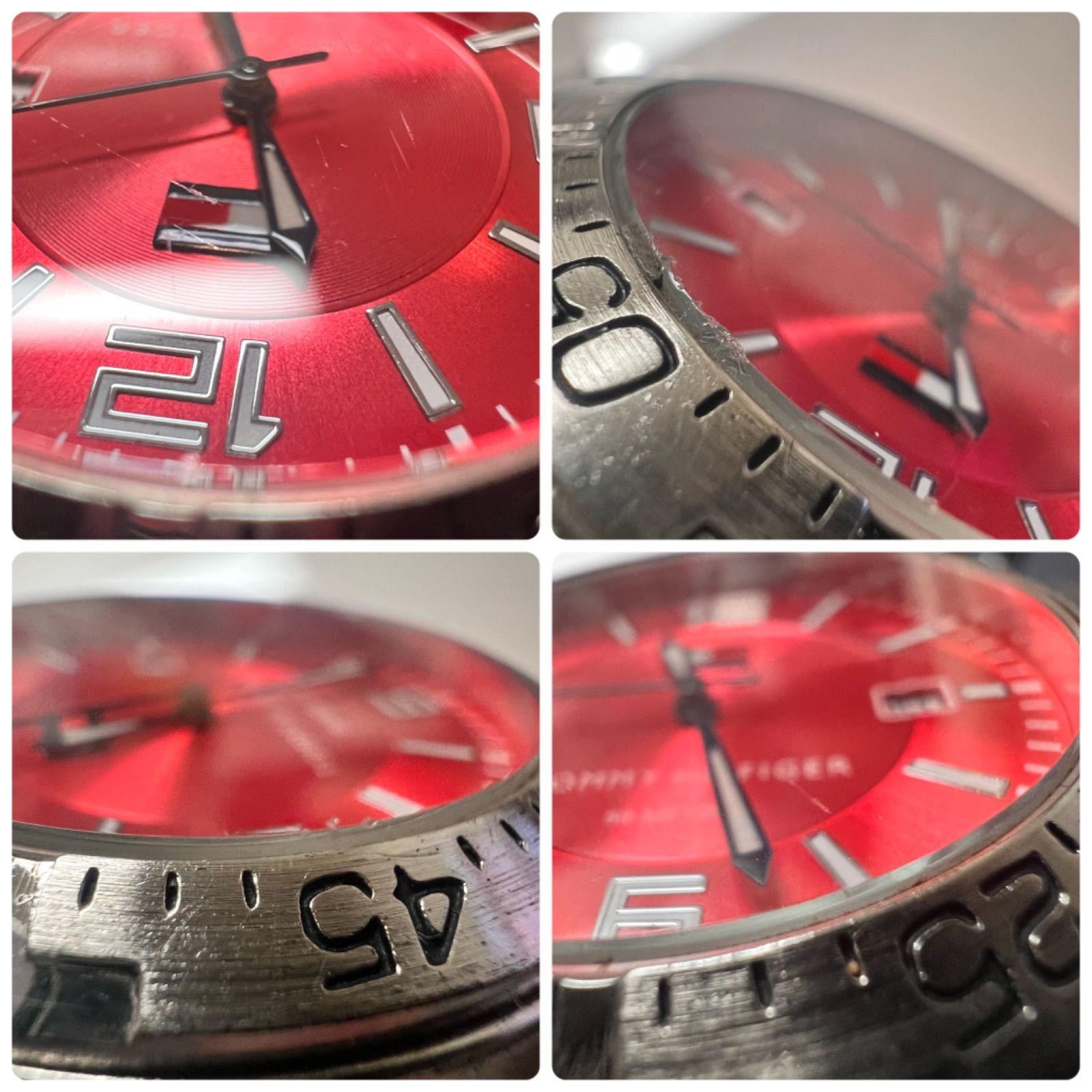 電池交換済】トミーヒルフィガー TOMMY HILFIGER F90209 クォーツ 