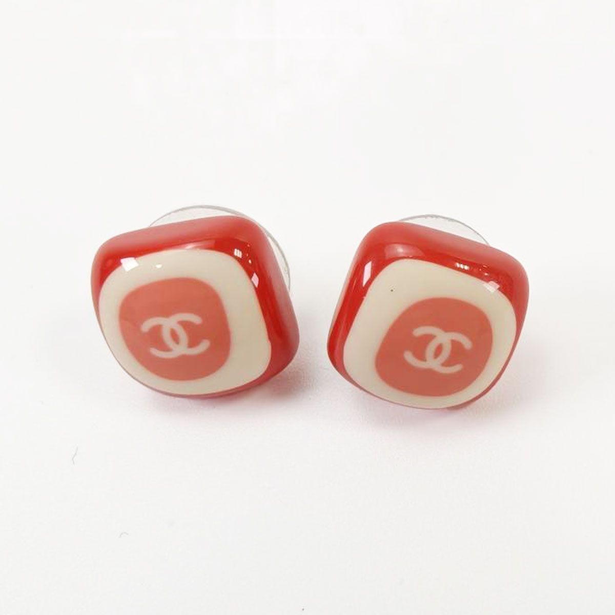 CHANEL シャネル ピアス ココマーク ピンク 赤 9674 CHANEL シャネル ピアス ココマーク ピンク 赤 管理番号:9674