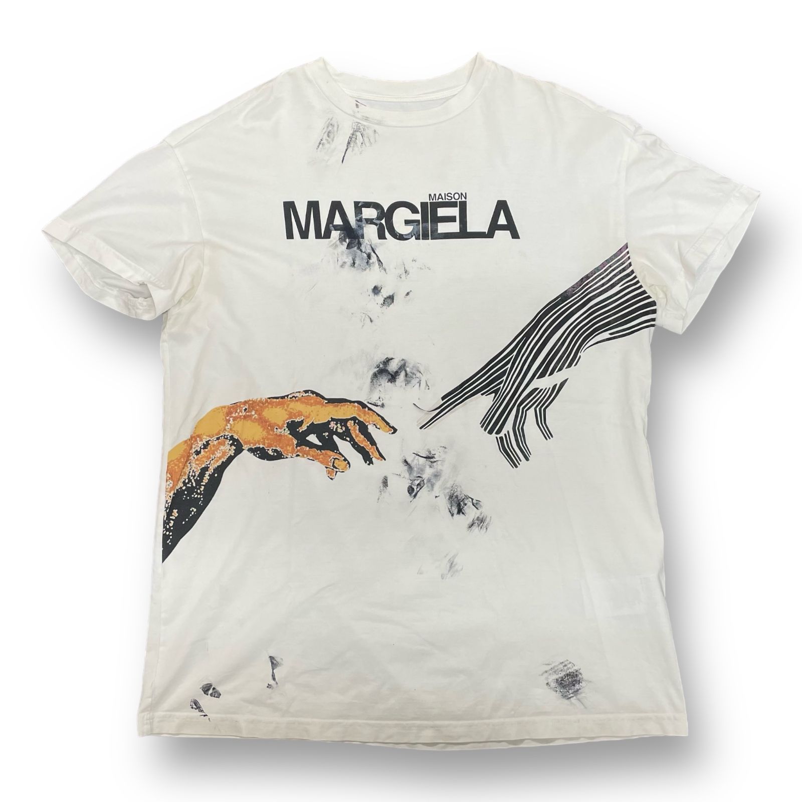 Maison Margiela MAKO LOGO TEE プリント クルーネック Tシャツ