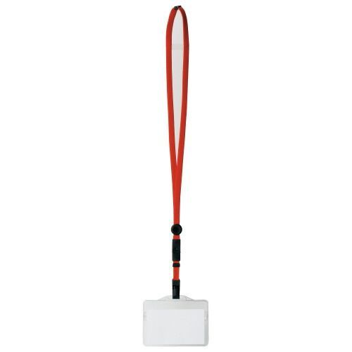 キズが付きにくい名札　名刺サイズ　赤　１パック（１０個入）4228-1016【カウネット】