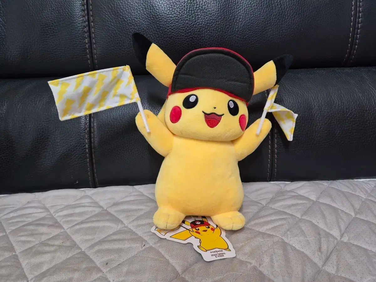 ポケモン ピカチュウ 両手フラッグ ぬいぐるみ 2022 Seoul E-prix 