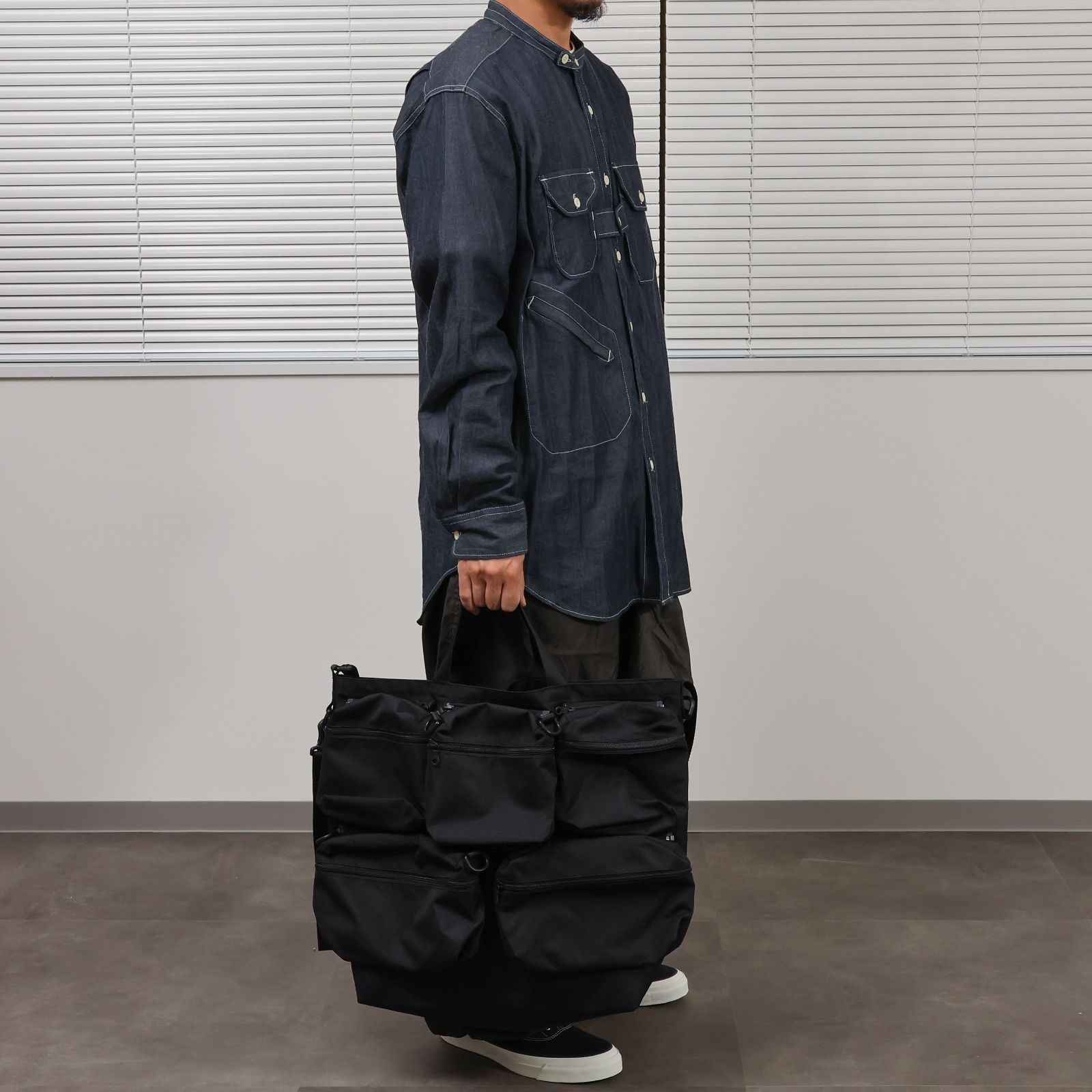 バッグ FADEN Chaos grid shoulder bag FADEN｜カオスグリッドショルダーバッグ 「006_Greenwood」