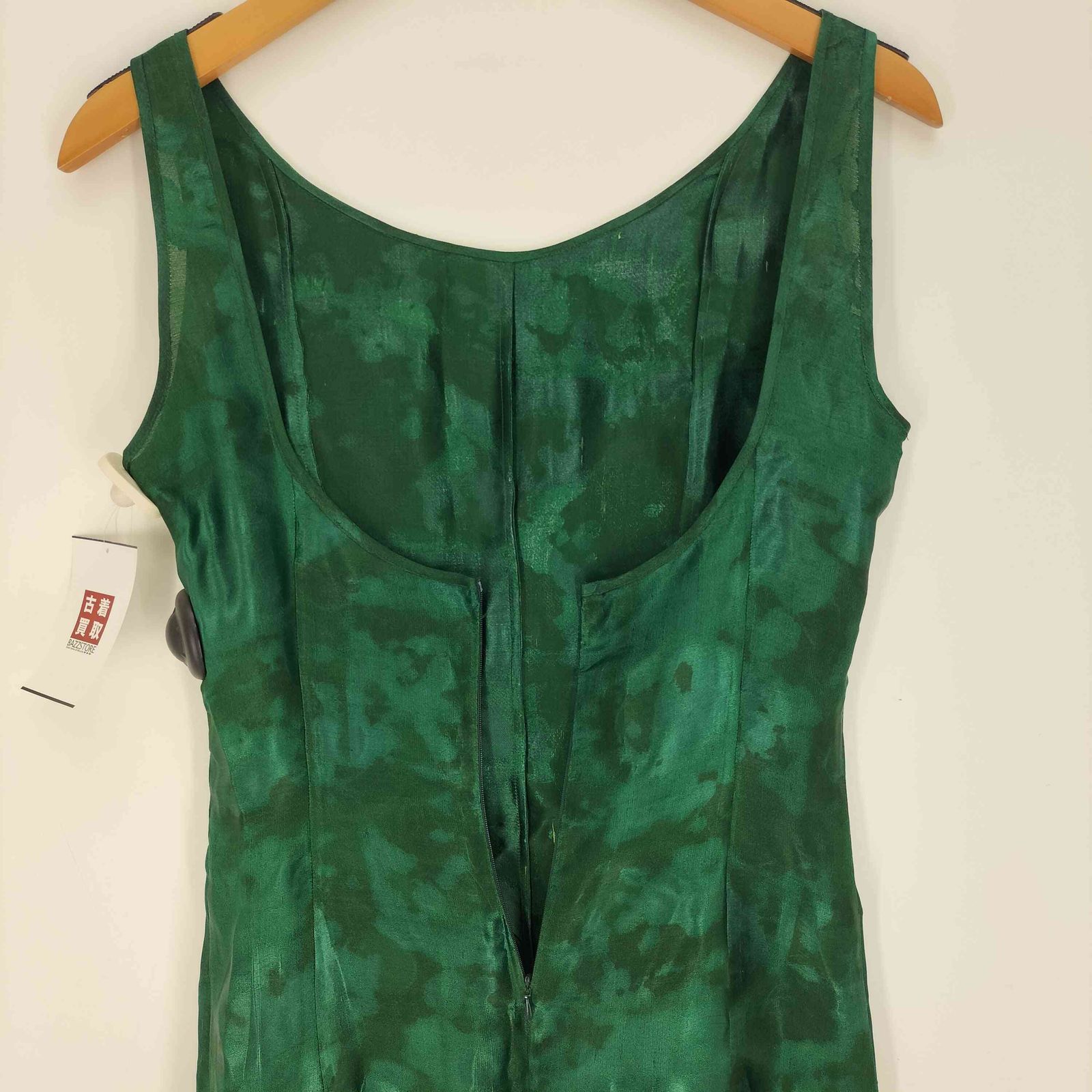 洗練されたデザイン【ETRO】ノースリーブ ドレス ワンピース エトロ ETRO 80-90S シルク マーブル柄 ノースリーブ ドレス