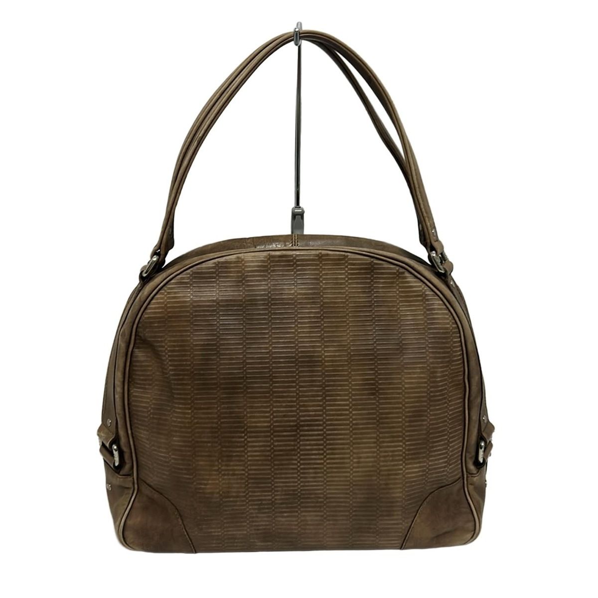 JACQUES LE CORRE フランス製 ハラコレザーハンドバッグ 希少美品 JACQUES LE CORRE ジャックルコーリスボン 水玉ハラコ