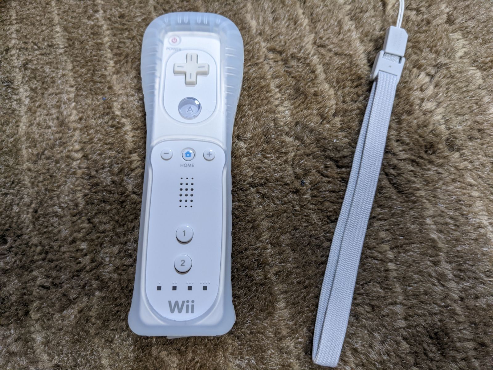 良品☆Wii リモコン コントローラー RVL-003 ストラップ ジャケット付