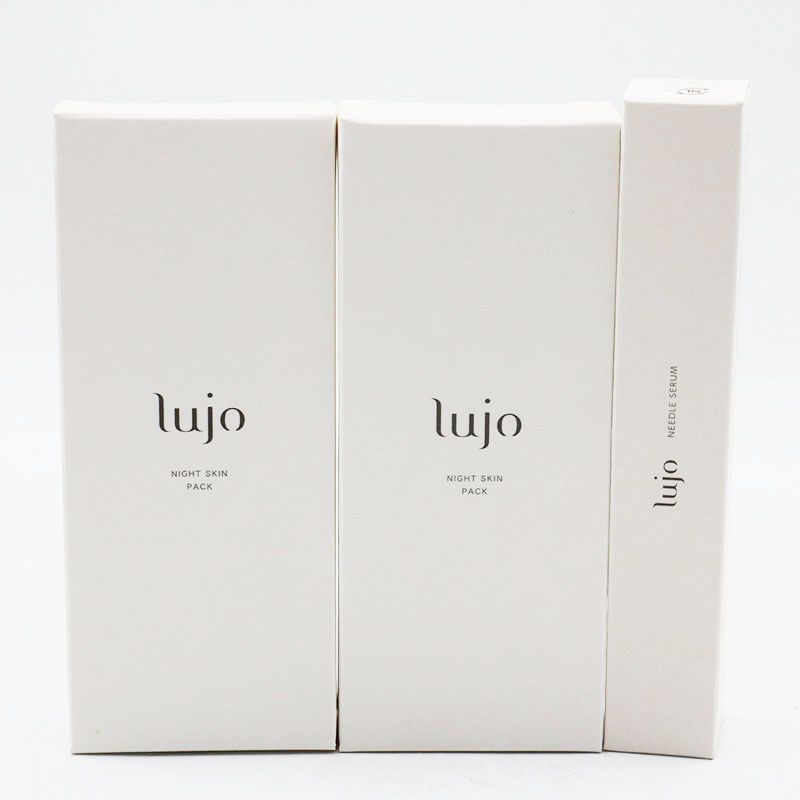 【新品未開封4本＋おまけ】lujo ニードルセラム　美容液　ナイトスキンパック 新品未開封4本＋おまけ】lujo ニードルセラム 美容液 ナイトスキン