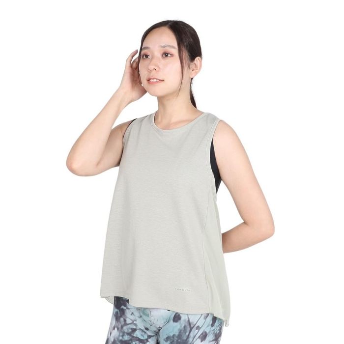 【新品・5営業日で発送】DANSKIN(ダンスキン) SHEER__LIGHT__TANK (DC524303) 色 : ストーンBG サイズ : L 