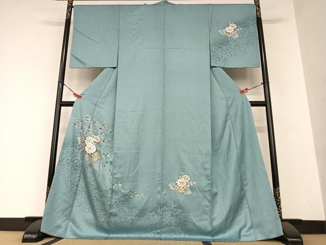 平和屋着物○訪問着 地紙重ね花文 暈し染め 金銀彩 高島屋扱い