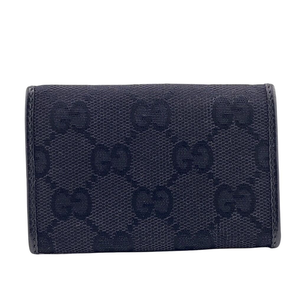 新品未使用品　箱付き　GUCCI グッチ　6連キーケース　折りたたみ　GG柄　黒 Amazon.co.jp: グッチ GUCCI ANIMALﾊﾁ6連ｷｰｹｰｽ 523683