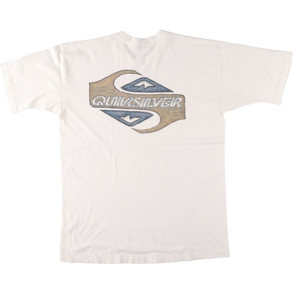 古着 90年代 QUIKSILVER バックプリント サーフ スケートTシャツ