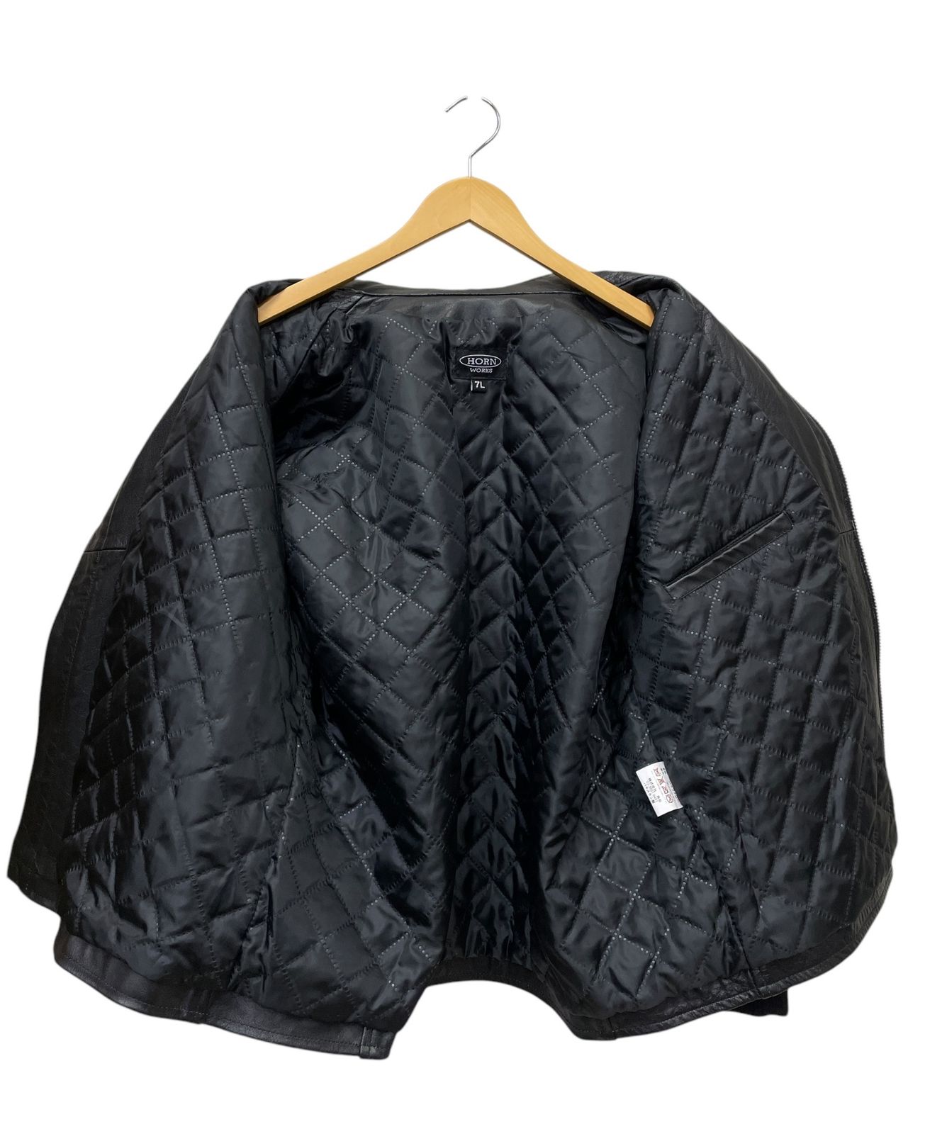 HORN WORKS (ホーンワークス) 立ち襟 シングルライダージャケット 裏