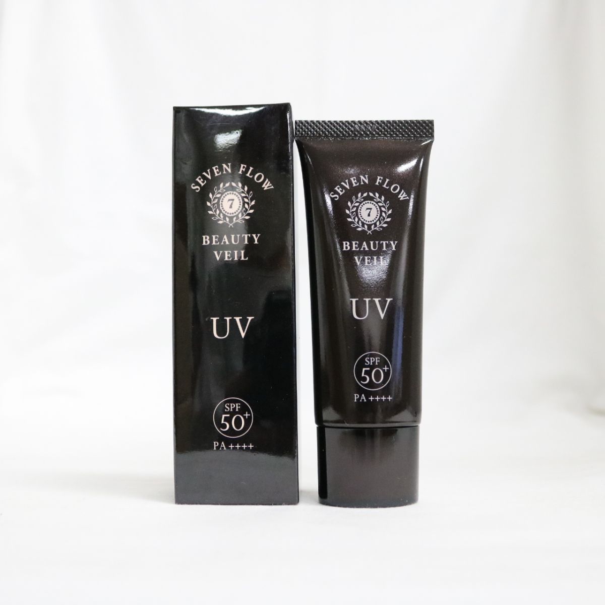 ☆新品2個セット SEVEN FLOW セブン フロー ビューティ ヴェール 日中用美容液･化粧下地 SPF50+ PA++++ 40g