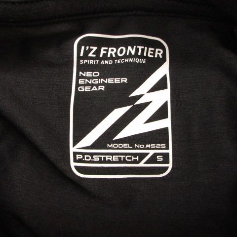 I'Z FRONTIER ポロシャツ 半袖 ロゴ 黒 S *T472 - メルカリ