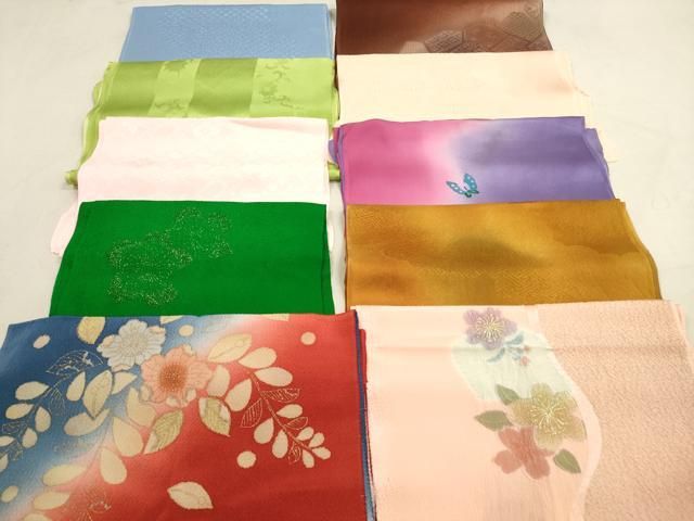 平和屋着物 和装小物 帯揚げ10枚セット 正絹 DAAV2471xg