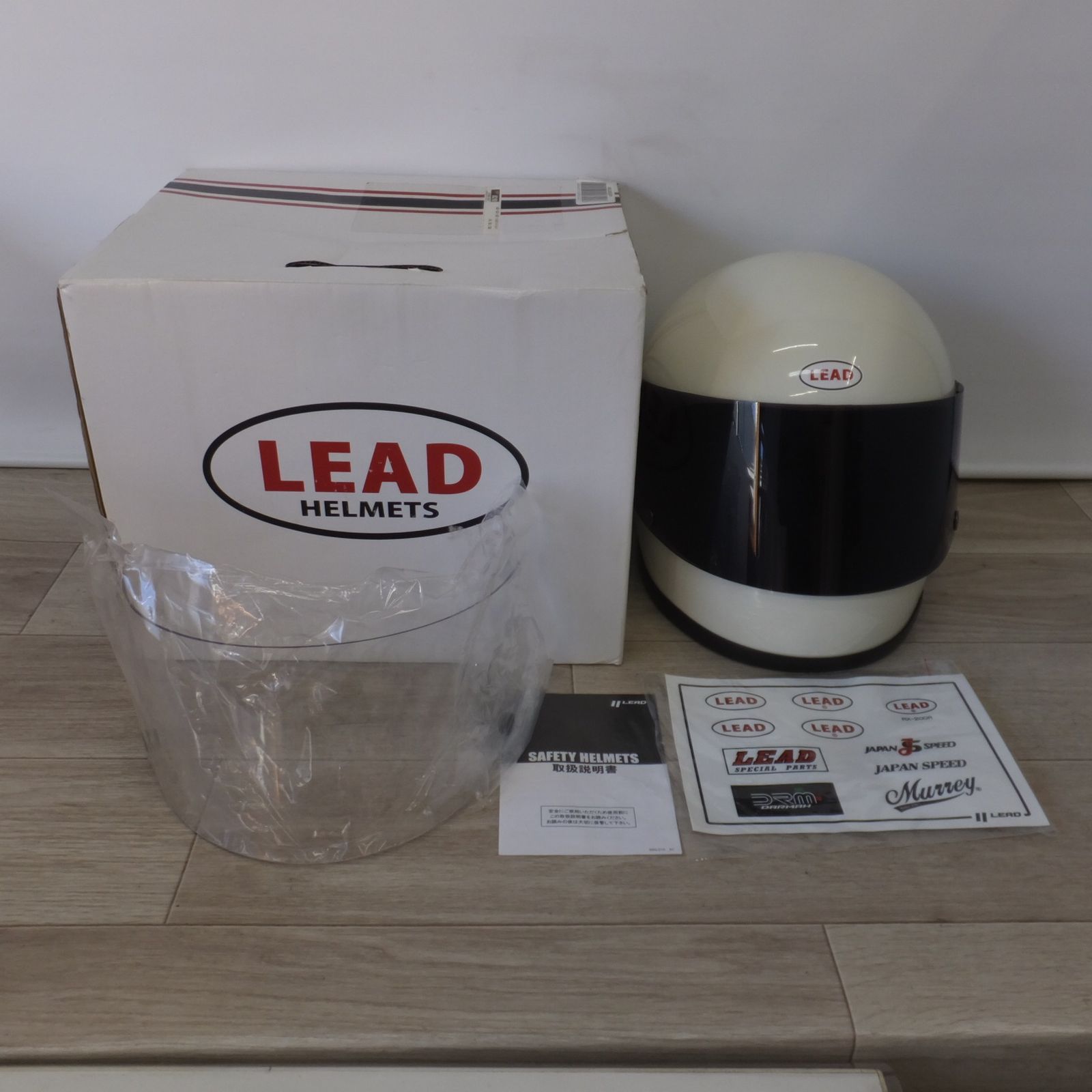 キレイ リード LEAD フルフェイスヘルメット RX200R ホワイト サイズ フリー 57～60cm未満 自動二輪車用 乗車用ヘルメット