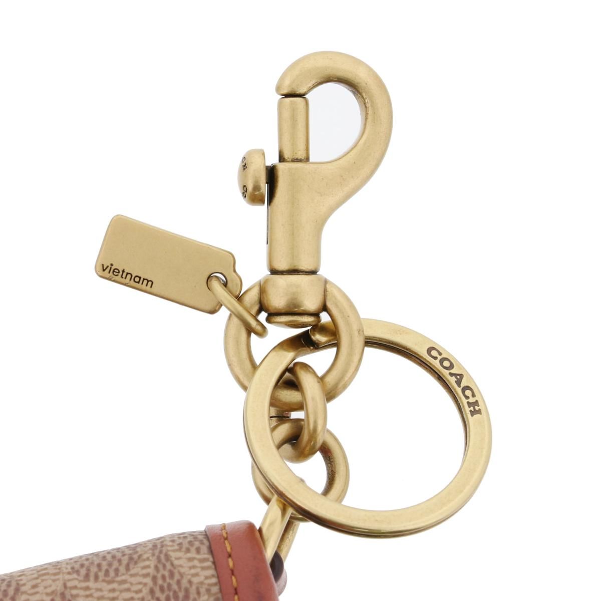 中古】 COACH （コーチ） ﾐﾆ ｻﾄﾞﾙ ﾊﾞｯｸﾞ ﾁｬｰﾑ 小物 ｷｰﾘﾝｸﾞ/ｷｰﾎﾙﾀﾞｰ