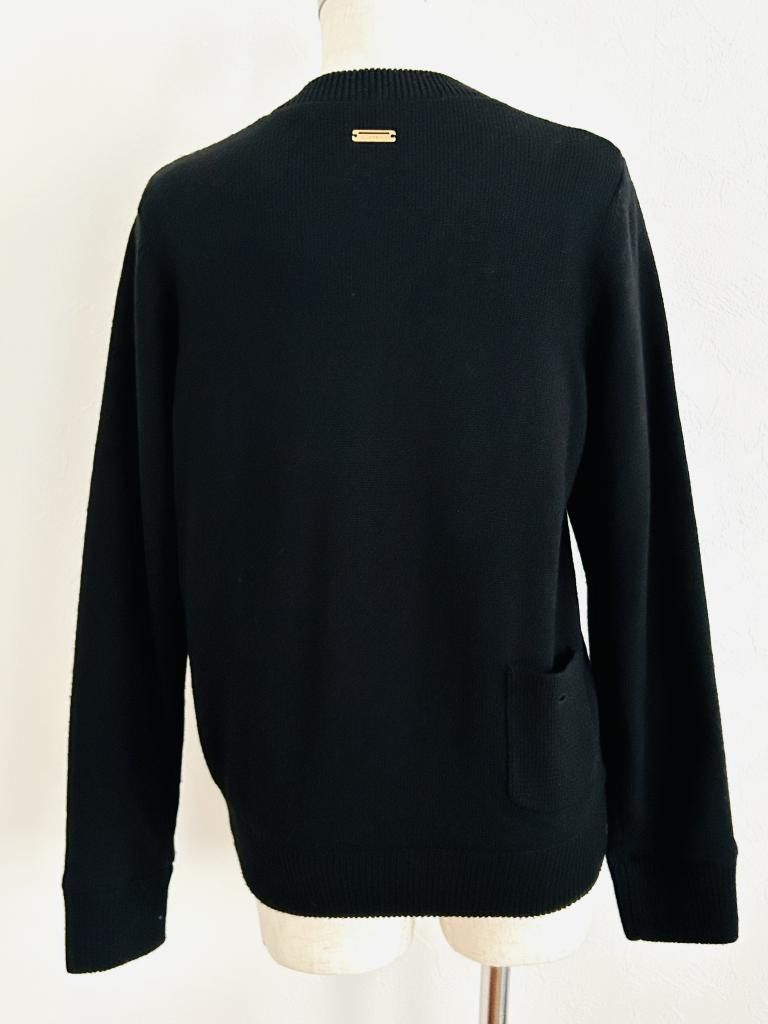 ST ANDREWS ブラック セーター Sふ St ANDREWS セントアンドリュース ゴルフウェア セーター ニット M