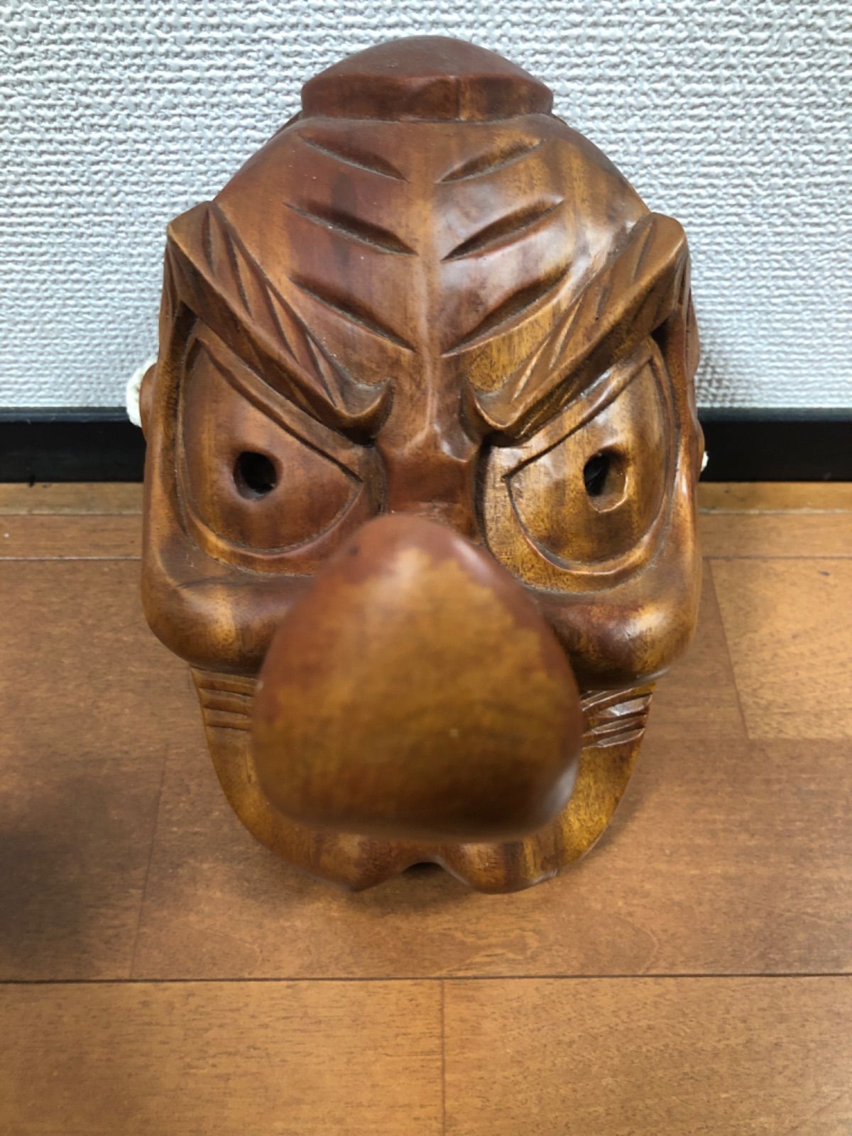 木彫り 天狗のお面 讃岐一刀彫