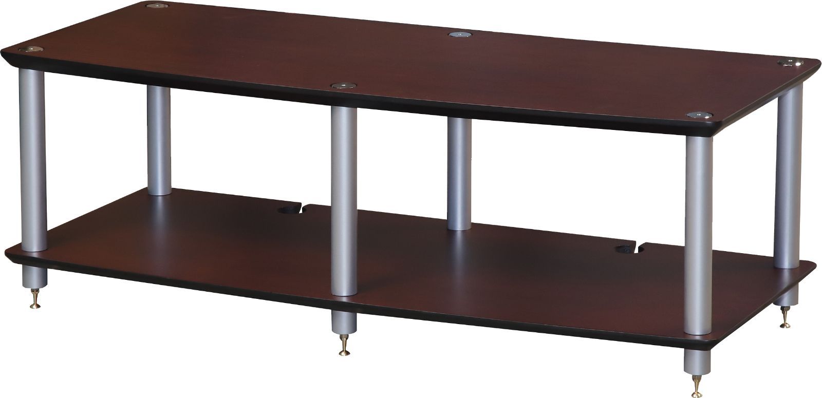 送料無料 Ai02DS 幅1137mm奥行474mm 棚板ダークチェリー支柱シルバー Ai02シリーズ オーディオラック Sound Magic サウンドマジック