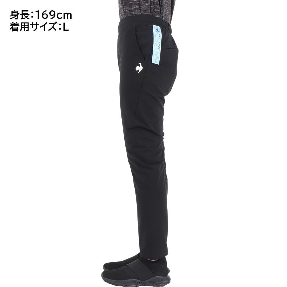 [ルコックスポルティフ] ヒートナビ 9分丈パンツ AIR STYLISH PANTS L‘oeuf forme 光吸収発熱 はっ水 ストレッチ 形態安定 HEATNAVI レディース BK