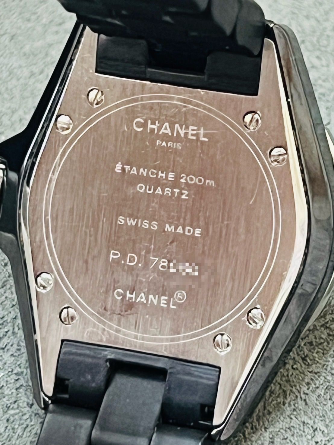 正規保証書付】CHANEL シャネル J12 黒ラバー H0681 レディース 腕時計  