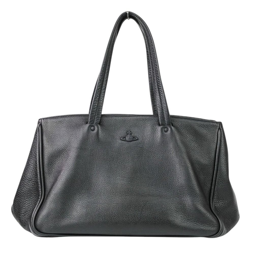 Vivienne Westwood オーブロゴ　シボレザー トートバッグ未使用品 美品 Vivienne Westwood ヴィヴィアンウエストウッド オーブロゴ