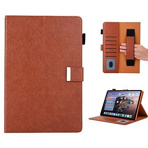 iPad 10.2 第9/8/7世代_ブラウン TEDTIKJT iPad 10.2 ケース 2021/2020/2019モデル ケース ペン収納 iPad Air3/Pro 10.5 兼用 PUレザー 手帳型 ひび割れ防止 耐衝撃 全面保護 アップルペンシル