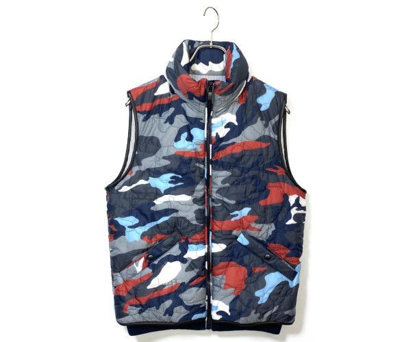 正規品＊MONCLER モンクレールガムブルー ダウンベスト カモフラージュ