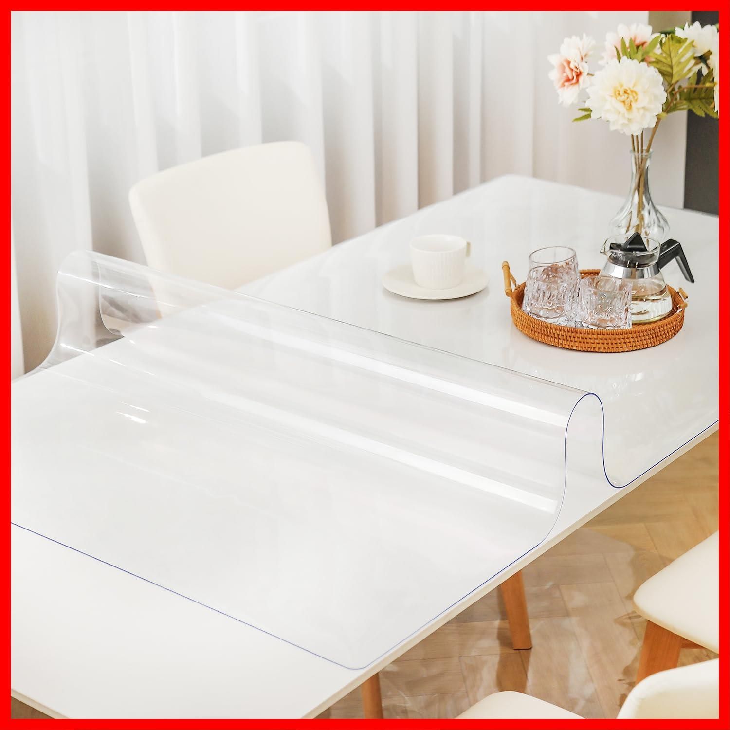 【人気商品】長方形 縮みなし PVC製 無臭 デスクマット 厚さ1.5mm 80*150cm 防水 テーブルマット 汚れ防止 PVC 撥水加工 矩形 テーブルクロス テーブルカバー 透明 はカスタマイズ可能です