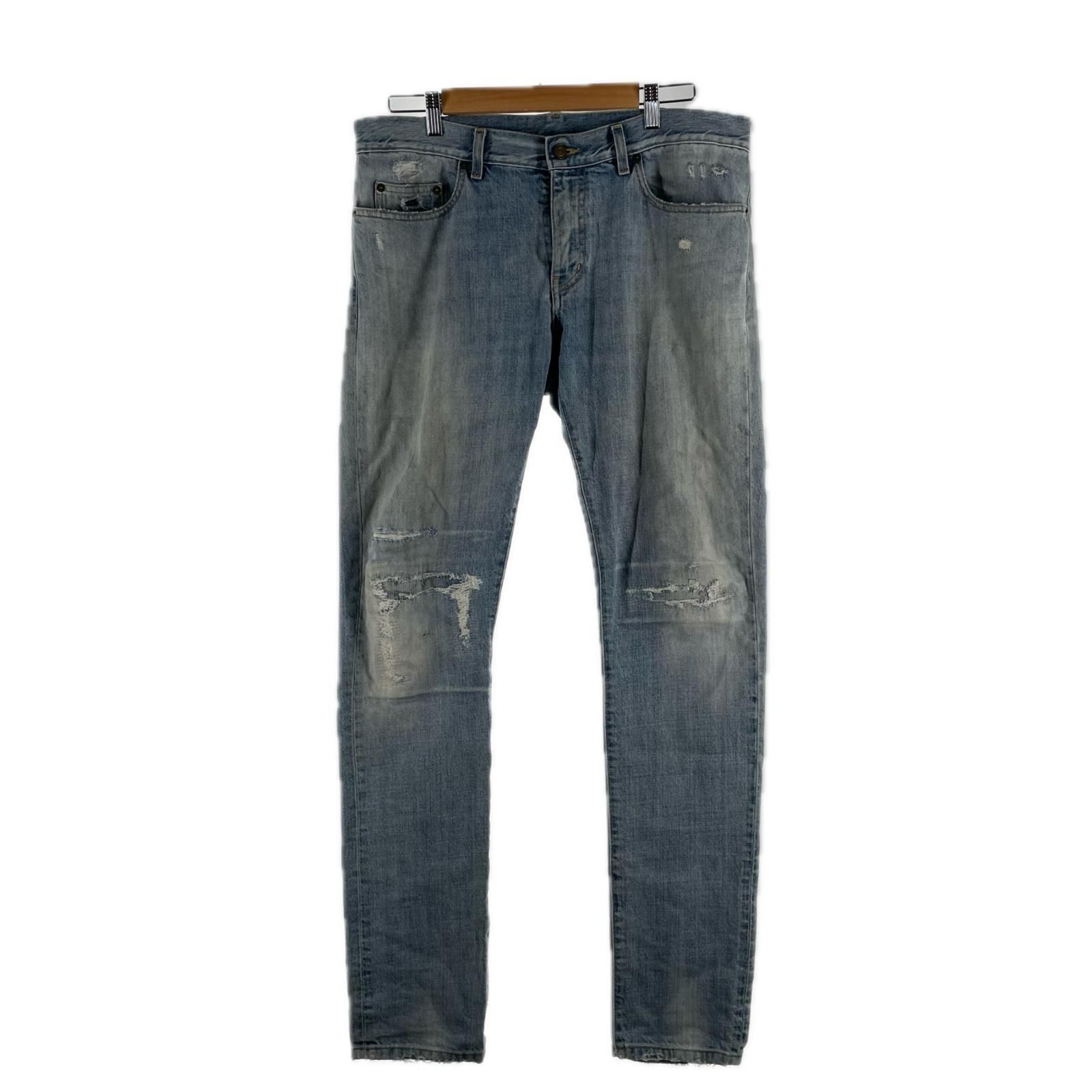SAINT LAURENT サンローラン メンズ スキニーデニム コットン ブルー 33