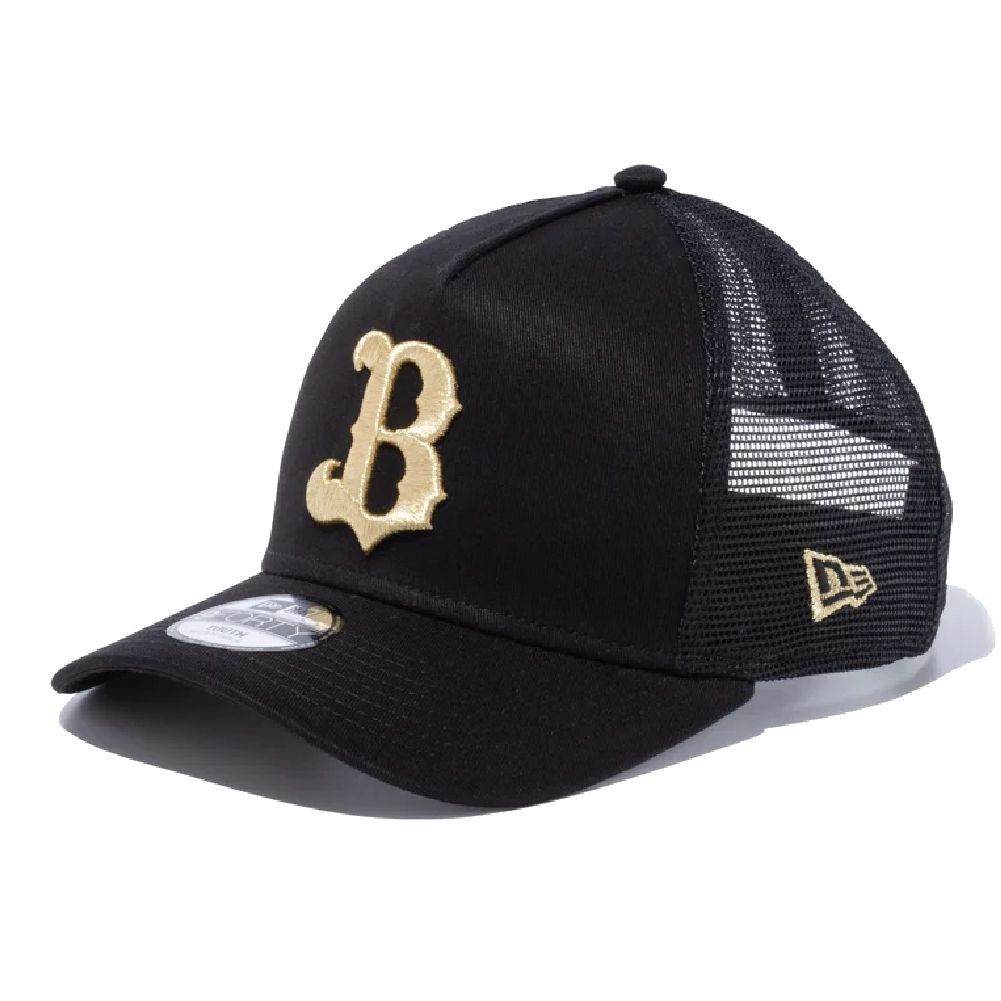 ニューエラ Youth 9FORTY A-Frame トラッカー オリックス・バファローズ ブラック ゴールド 1個 New Era YTH940AFTR NPB ORIBUF BLK GLD 23J ORIX BUFFALOES YTH