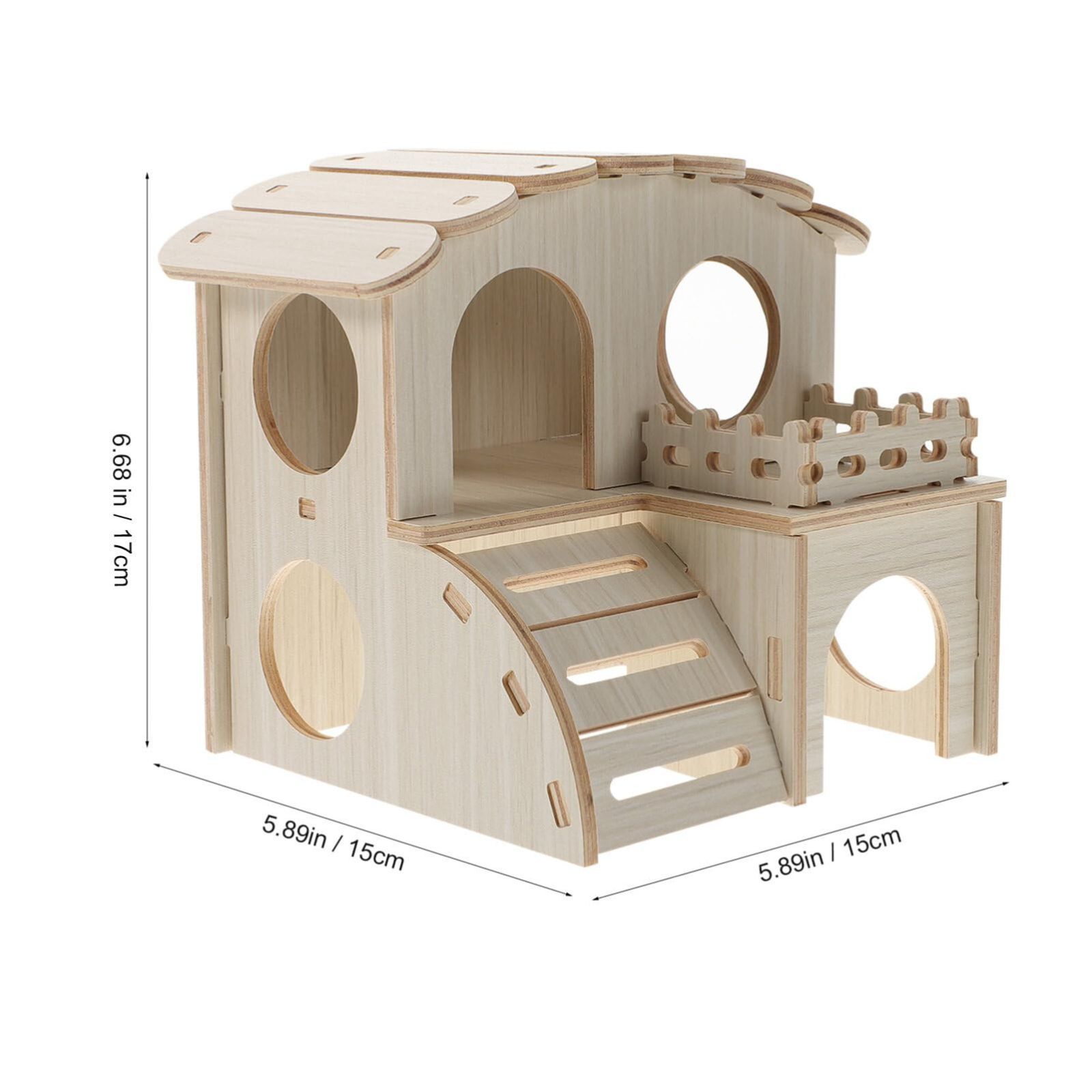 POPETPOP ハムスター ハウス ハムスターハウス ハムスター 家 木製 2階建て 天然木 ゲージ ペットハウス ウッドハウス 木製 飼育小屋 飼育 ゲージ プレイハウス ペット スライド式 遊び場 - メルカリ