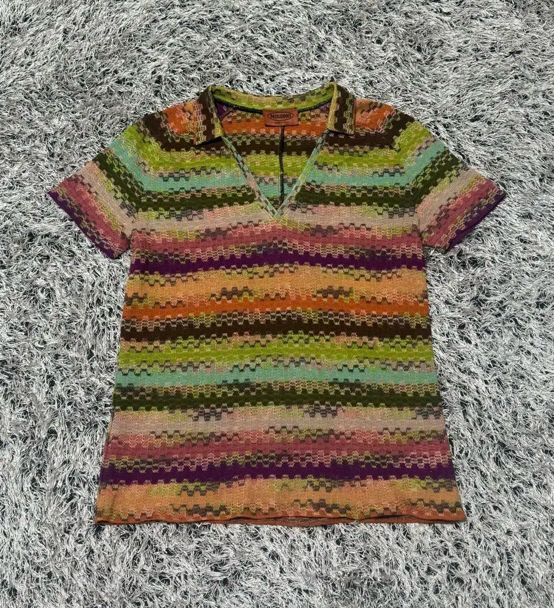 MISSONI ミッソーニ マルチ パターン Vネック 半袖