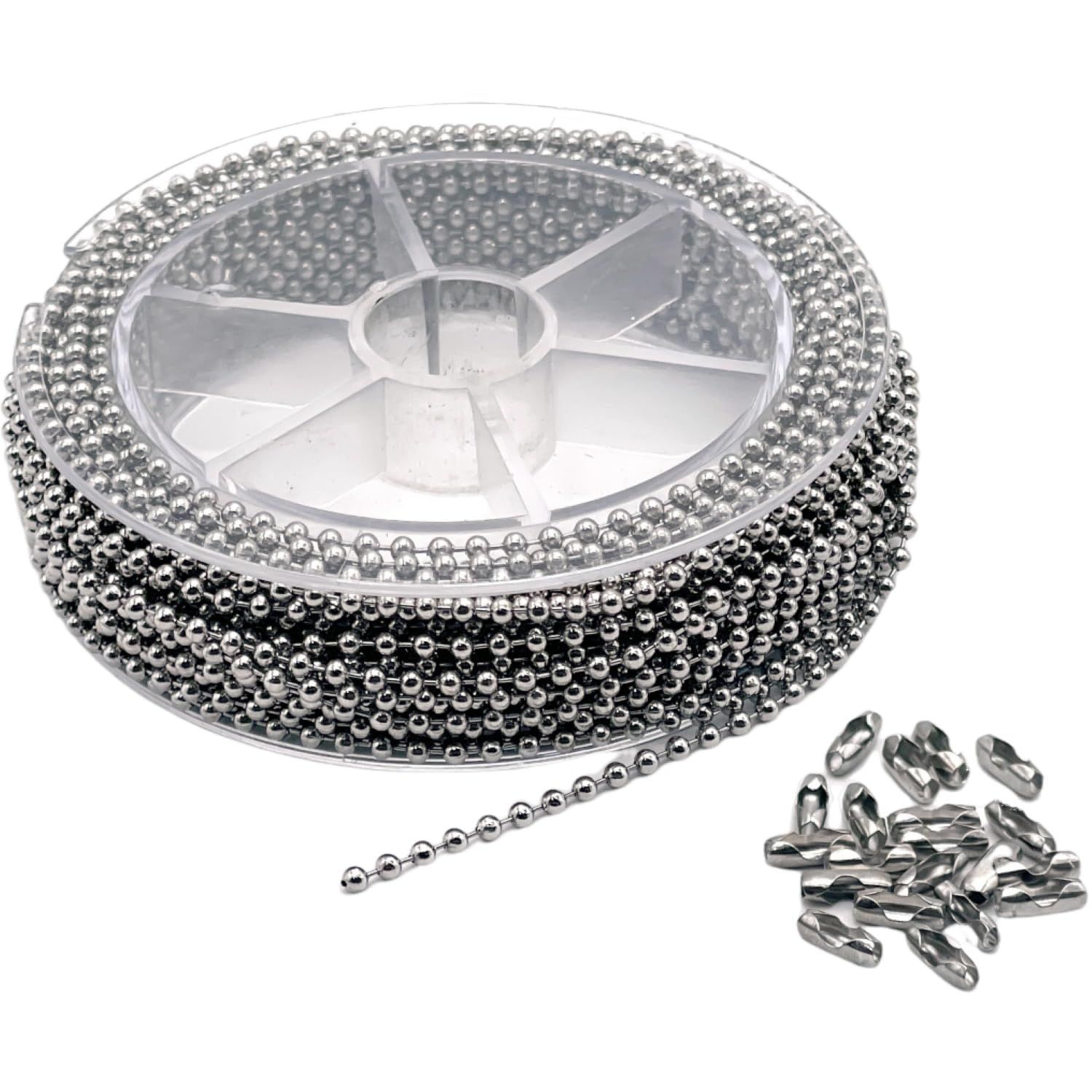 FJmark ボールチェーン ステンレス シルバー キーチェーン