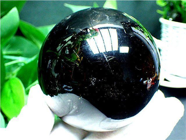 インテリア小物 AAA級天然スモーキークォーツ丸玉B82C1/175C05A
